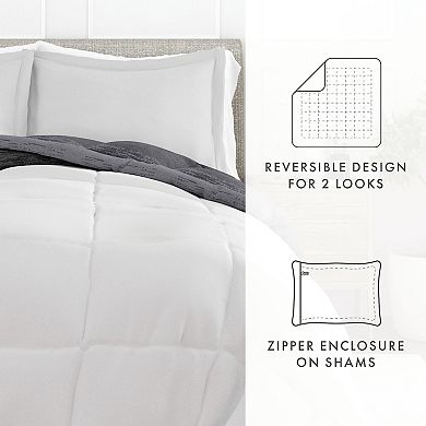 Home Collection Premium Ultra Soft Gray Ombre Down-Alternative Comforter