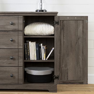 South Shore Lilak 4-Drawer Dresser with Doors