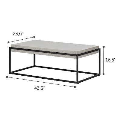 South Shore Mezzy Modern Industrial Coffee Table