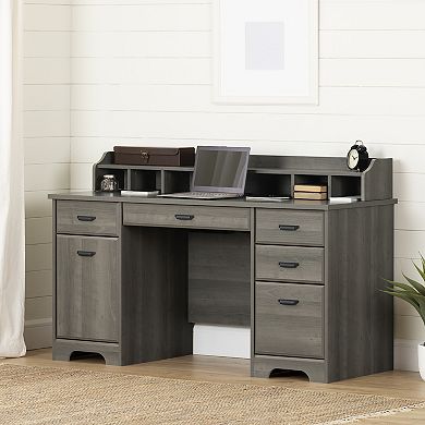 South Shore Versa Computer Office Desk with Power Bar