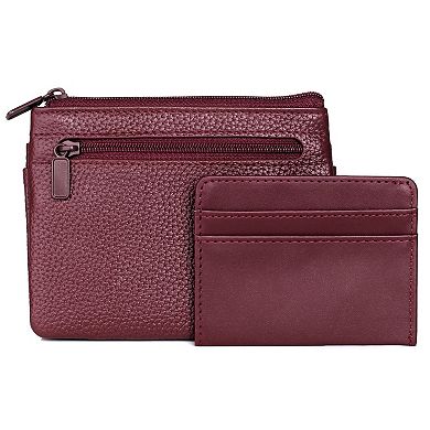 Julia Buxton Hudson Pik-Me-Up Large Leather Card Case