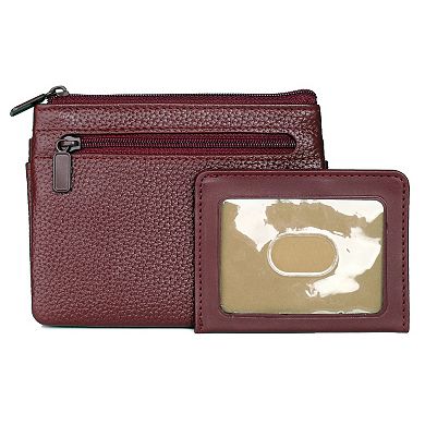 Julia Buxton Hudson Pik-Me-Up Large Leather Card Case