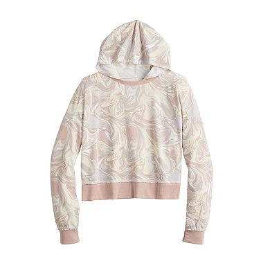 Juniors' SO® Relaxed Printed Terry Hoodie