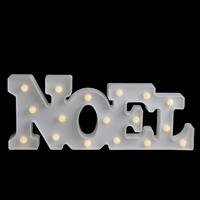 Northlight 17-in. White LED "NOEL" Christmas Marquee Wall Sign