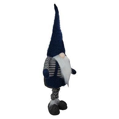 Northlight 41-in. LED Lighted Blue & Gray Extendable Gnome Christmas Figure