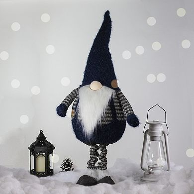 Northlight 41-in. LED Lighted Blue & Gray Extendable Gnome Christmas Figure