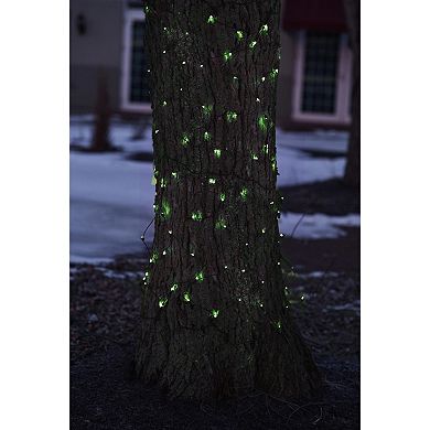 Northlight Green LED Tree Trunk Wrap Net Christmas Lights
