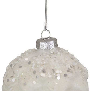 Northlight Seasonal Silver Frosted Pine Cone Glass Christmas Ornament