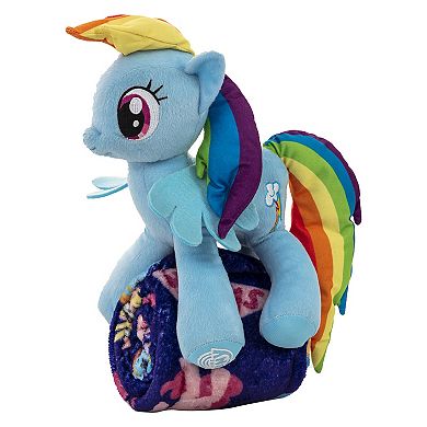 My Little Pony Cute Rainbow Dash Character Hugger Pillow & Silk Touch Throw Set