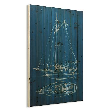 Sailing 2 Arte de Legno Digital Print on Solid Wood Wall Art