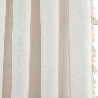 Lush Decor Linen Tassel 1-pack Window Curtain