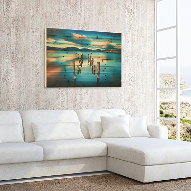 Evening Light Arte de Legno Digital Print on Solid Wood Wall Art