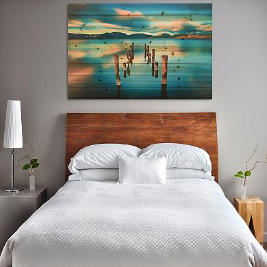 Evening Light Arte de Legno Digital Print on Solid Wood Wall Art