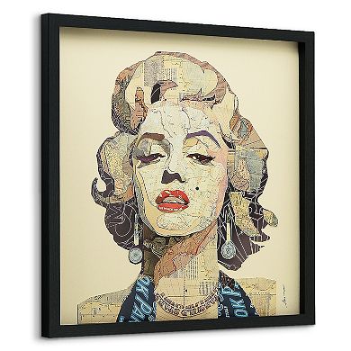 Homage to Marilyn Collage Framed Graphic Wall Art