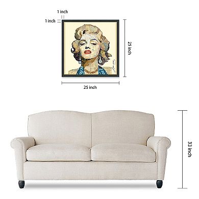 Homage to Marilyn Collage Framed Graphic Wall Art