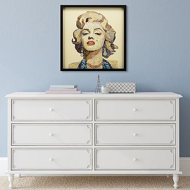 Homage to Marilyn Collage Framed Graphic Wall Art