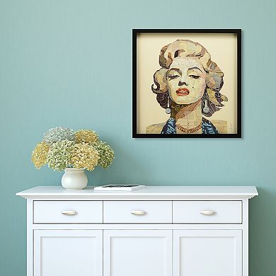 Homage to Marilyn Collage Framed Graphic Wall Art