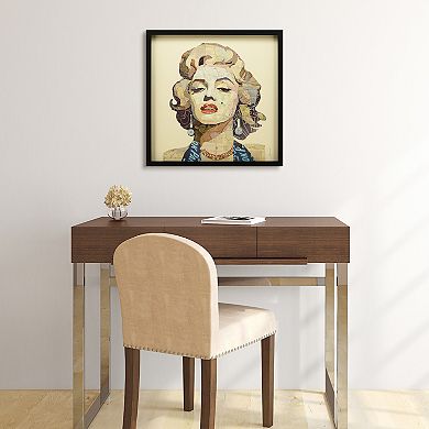 Homage to Marilyn Collage Framed Graphic Wall Art