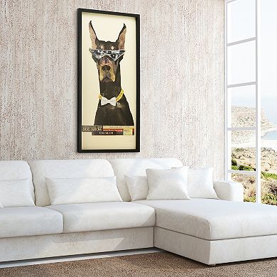 Doberman Pinscher Collage Framed Graphic Wall Art