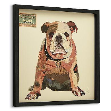 Men's Best Bully Collage Framed Graphic Wall Art