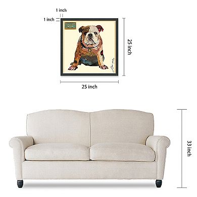 Men's Best Bully Collage Framed Graphic Wall Art