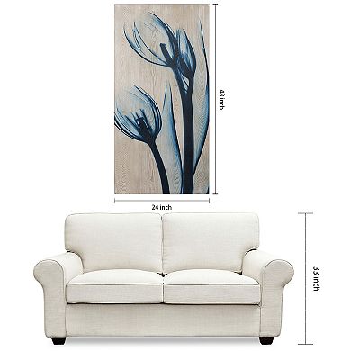 Blue Tulips Fine Radiographic Photography Hi Definition Wall Art