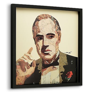 Godfather Collage Framed Graphic Wall Art