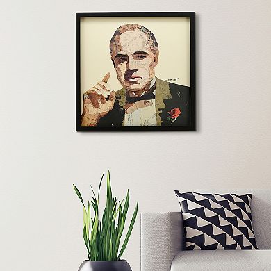 Godfather Collage Framed Graphic Wall Art