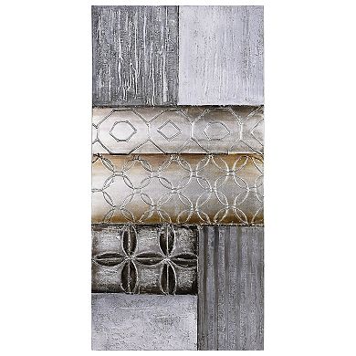 Stacked 1 Textured Metallic Wall Art