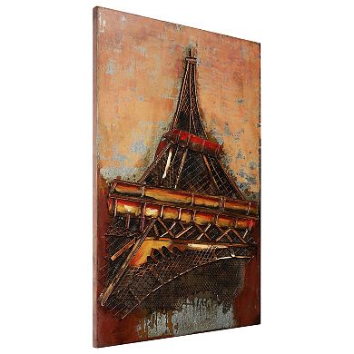 Eiffel Tower 1 Mixed Media Iron Dimensional Wall Art