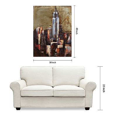 The Empire State Building Mixed Media Iron Dimensional Wall Art