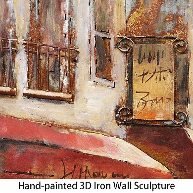 Solo in Paris Mixed Media Iron Dimensional Wall Art