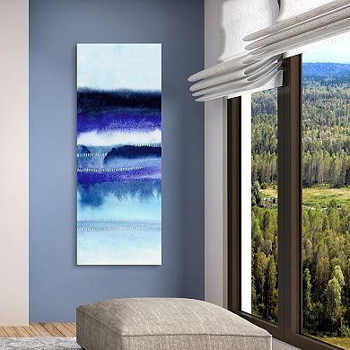 Empire Art Direct Shorebreak Abstract A Glass Wall Art