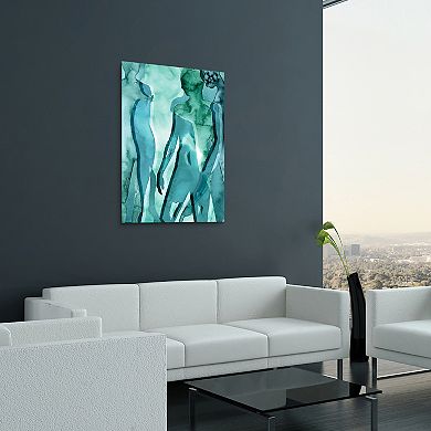 Empire Art Direct Water Women II Glass Wall Art