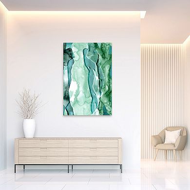 Empire Art Direct Water Women I Glass Wall Art