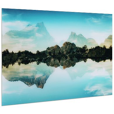 Empire Art Direct Quiet Waters Glass Wall Art