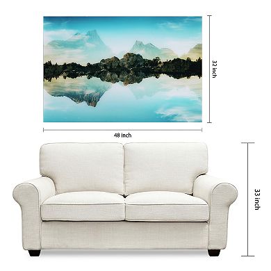 Empire Art Direct Quiet Waters Glass Wall Art