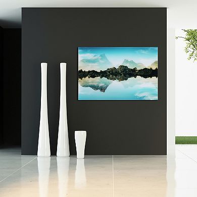 Empire Art Direct Quiet Waters Glass Wall Art