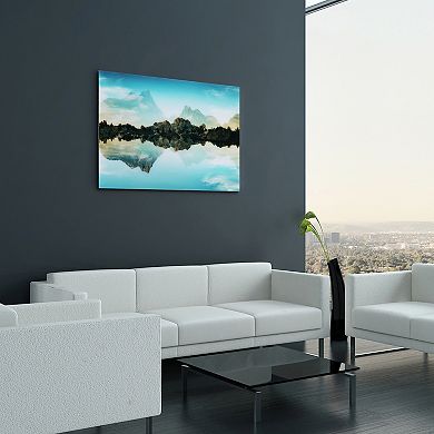 Empire Art Direct Quiet Waters Glass Wall Art