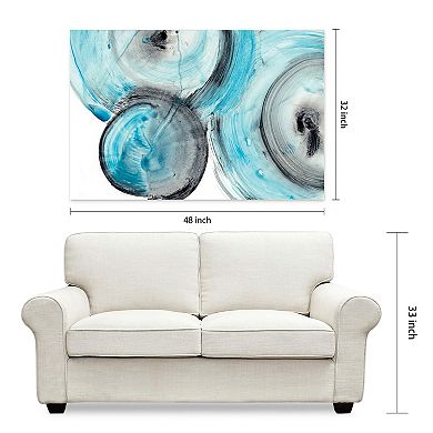 Empire Art Direct Ripple Effect IV Glass Wall Art