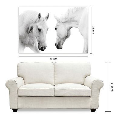 Empire Art Direct Reflection Horse Glass Wall Art