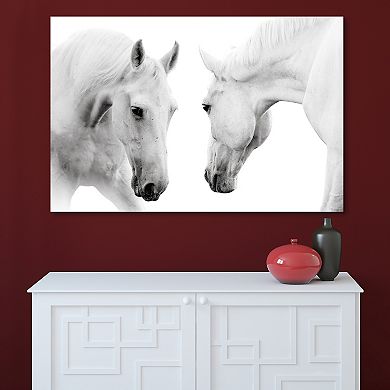 Empire Art Direct Reflection Horse Glass Wall Art