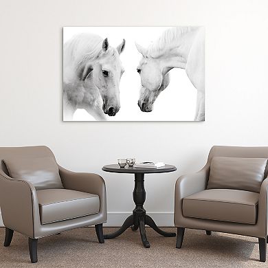 Empire Art Direct Reflection Horse Glass Wall Art