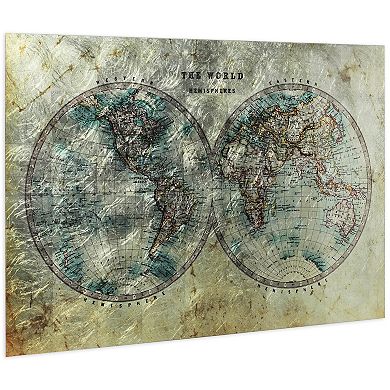 Empire Art Direct Cartography Glass Wall Art