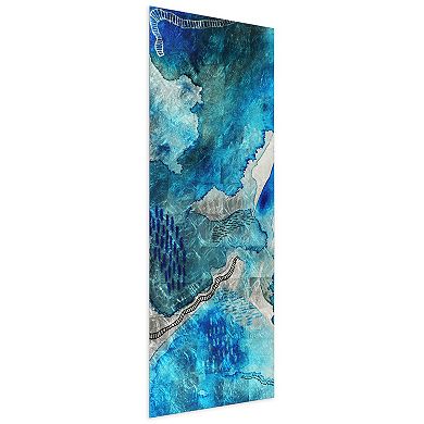 Empire Art Direct Subtle Blues A Glass Wall Art