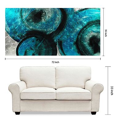 Empire Art Direct Ripple Effect IV Glass Wall Art