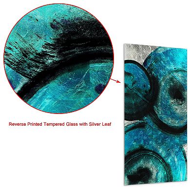 Empire Art Direct Ripple Effect IV Glass Wall Art