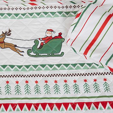 Madelinen® Festive Holiday Quilt Set with Shams