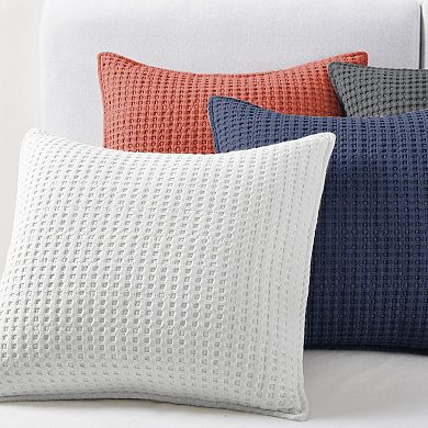 Levtex Home Mills Waffle Adobe Square Pillow