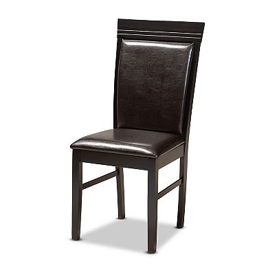 Baxton Studio Irma Dining Table & Chair 5-piece Set